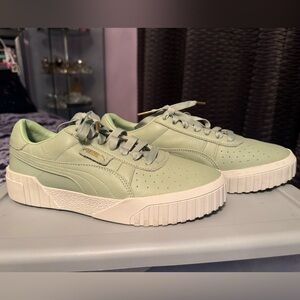 PUMA Cali Trainers in Smoke Green - Women’s size 10